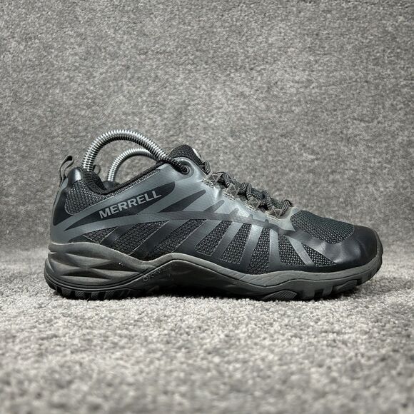 Merrell Siren Edge Q2 J84700 Women's Sz 8 Black Hiking Trail Running Shoes Used - Picture 1 of 11